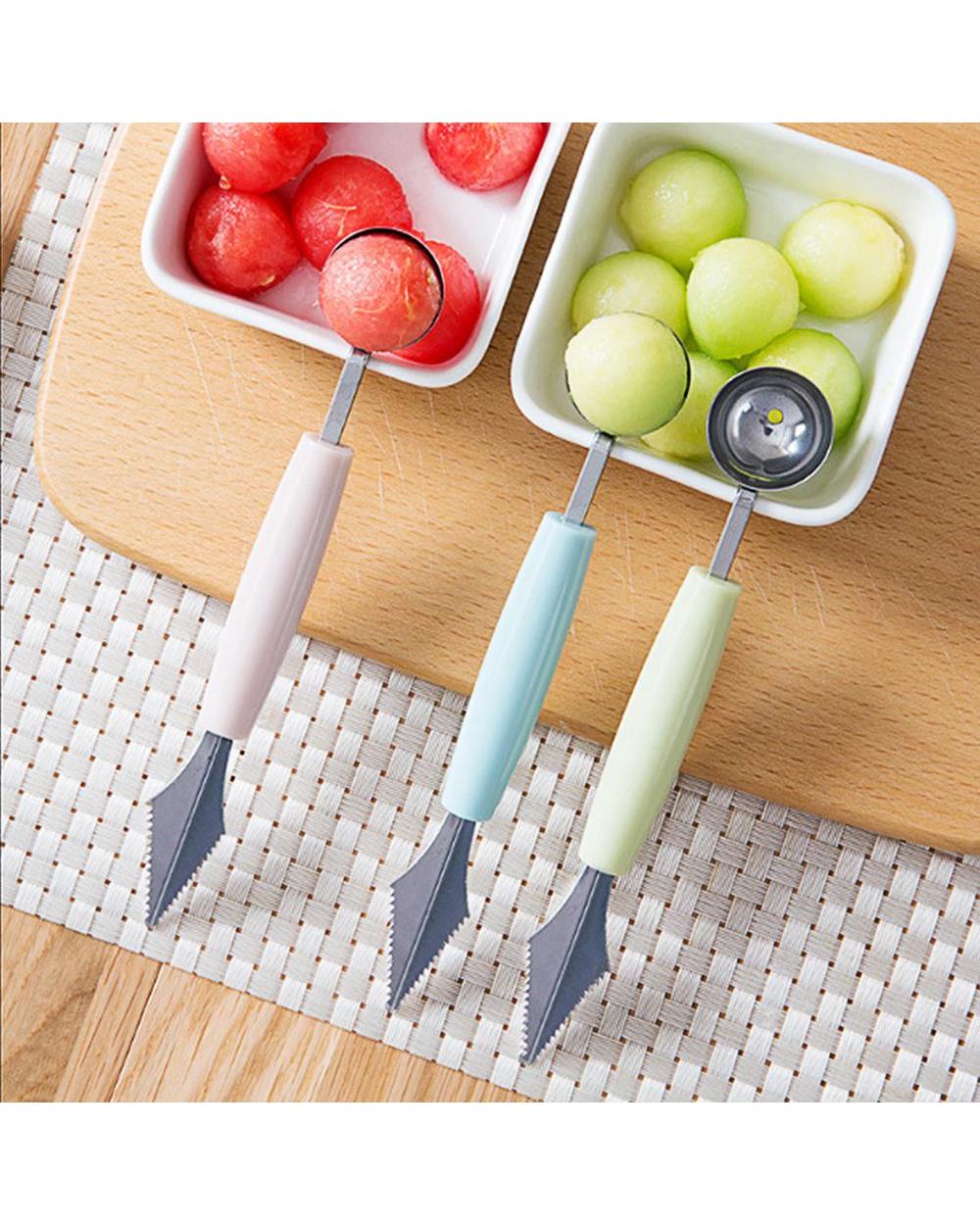 Dual-head Stainless Steel Carving Knife front-3