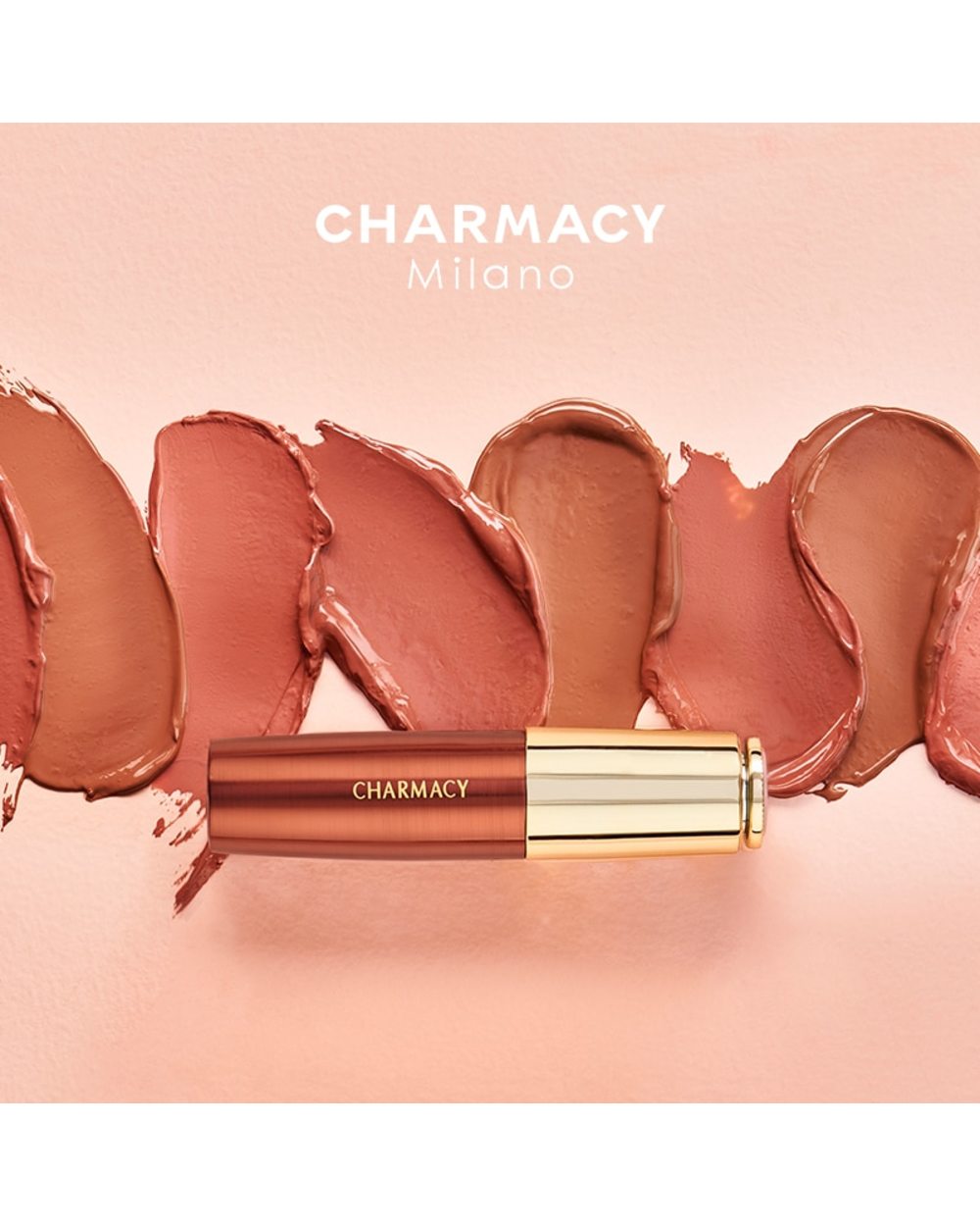 CHARMACY Nude Moist Luxury Lipstick 8 Natural Colors Easy to Wear Lip Stick Red Shimmer Lipsticks Women Beauty Cosmetic front-0