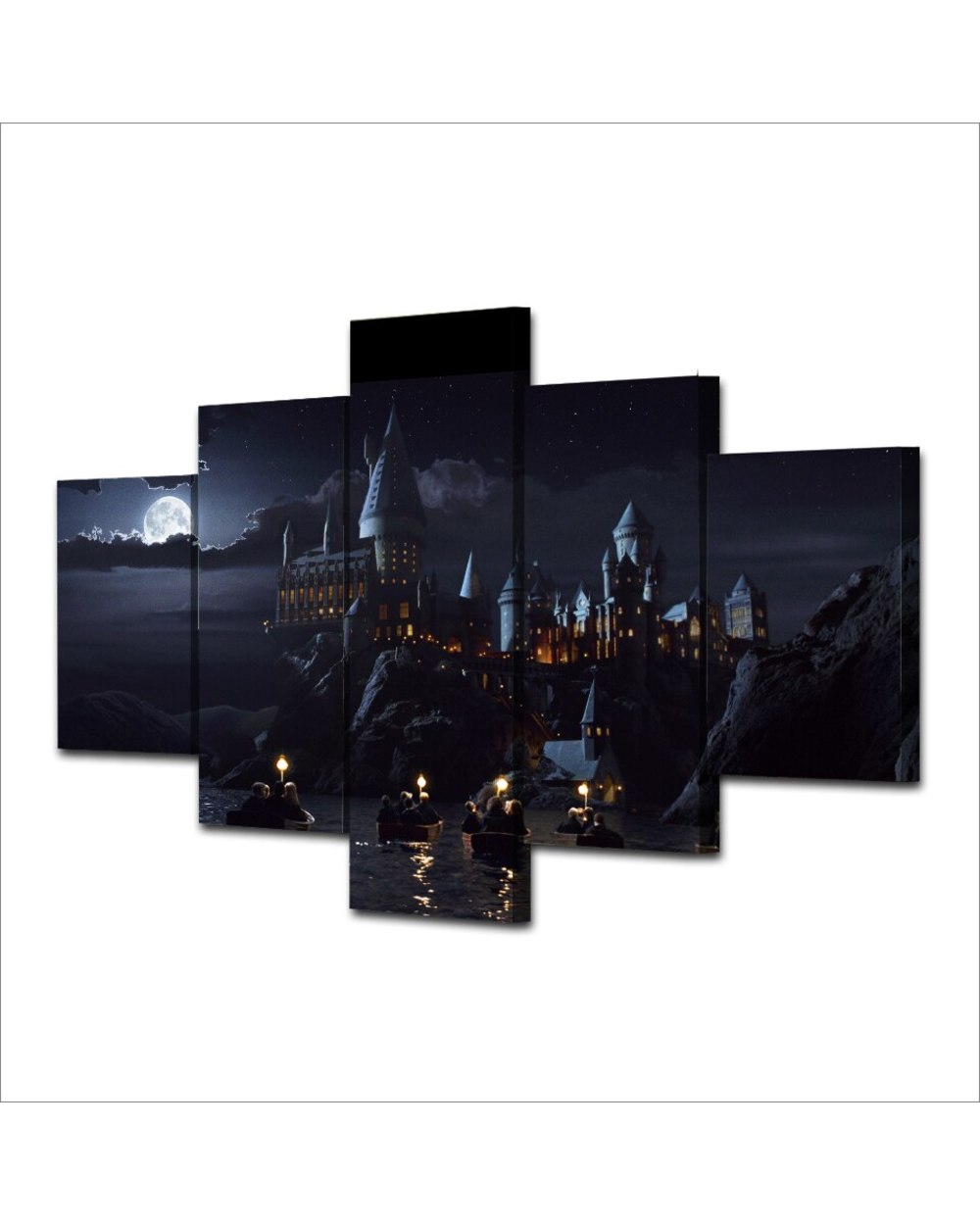 Movie Poster School Castle Picture Movie 5 Panel Canvas Art Wall Decor front-0