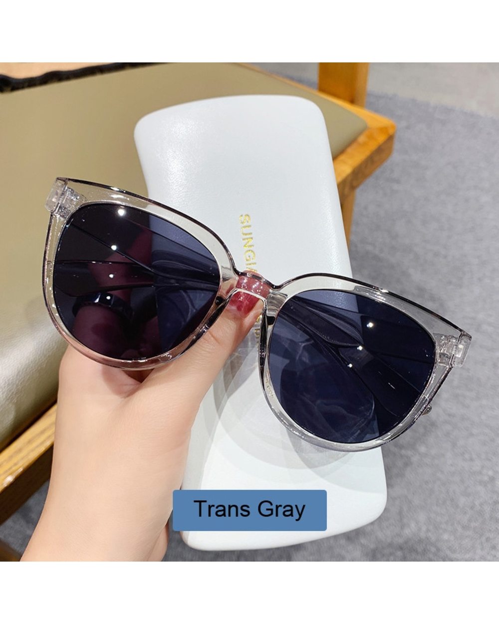 Fashion Cat Eye Sunglasses Women Brand Designer Vintage Sun Glasses Female 2022 Lady Retro Shades Oculos De Sol front-2