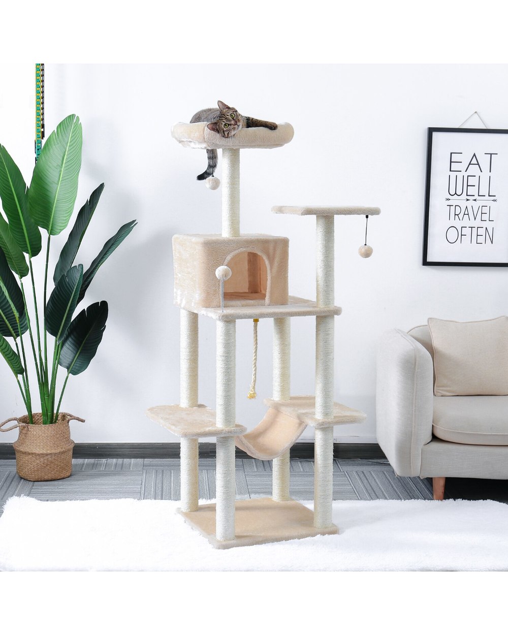 MULTI-LEVEL PET CAT TREE front-1