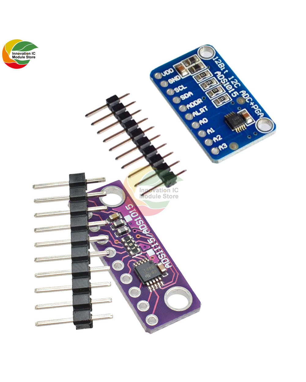 Ads1015 Convertidor Analógico A Digital De Precisión De 12 Bits Placa De Desarrollo Adc Módulo Programador Mcu Interfaz front-0