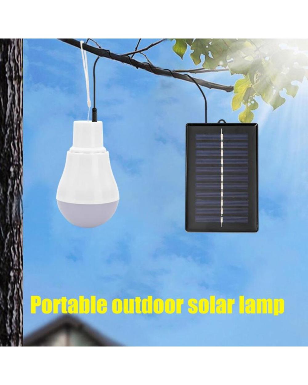 Portable Energy Saving Outdoor Solar Lamp USB Rechargeable front-4