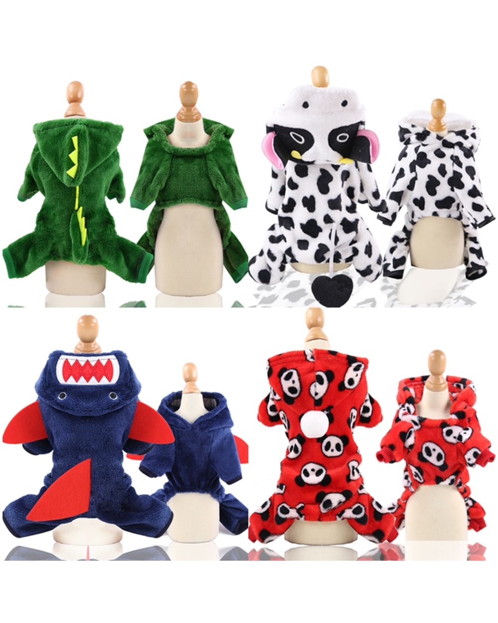 Soft Warm Pet Dog Jumpsuits Clothing for Dogs Pajamas Fleece Pet Dog Clothes for Dogs Coat Jacket Chihuahua Yorkshire front-0