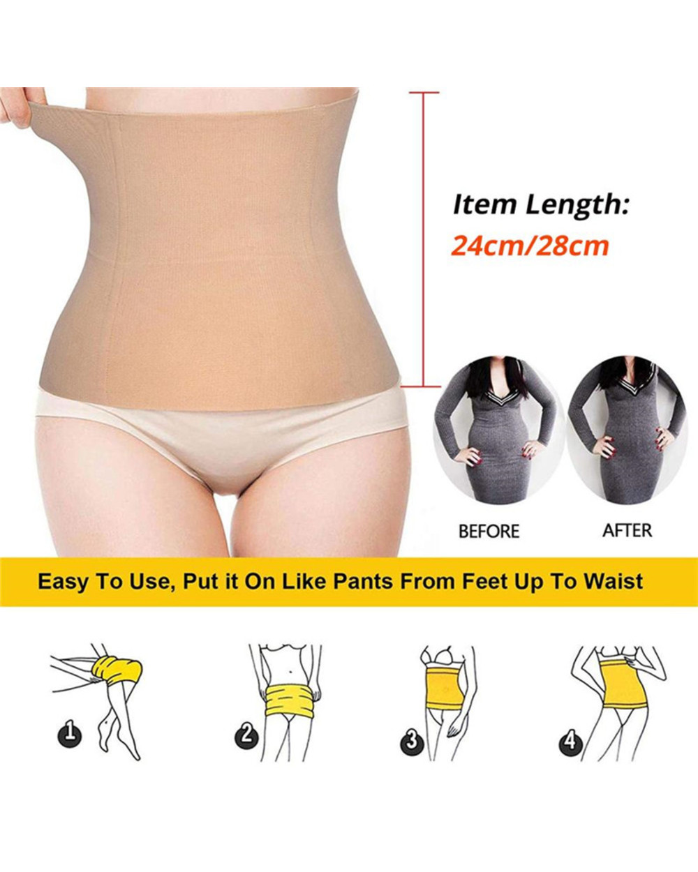 Cxzd Seamless Women Shapewear Corset Ming Belt Body Shaper Postpartum Belt Control Weight Loss Enhancer Waist Trainer G front-2