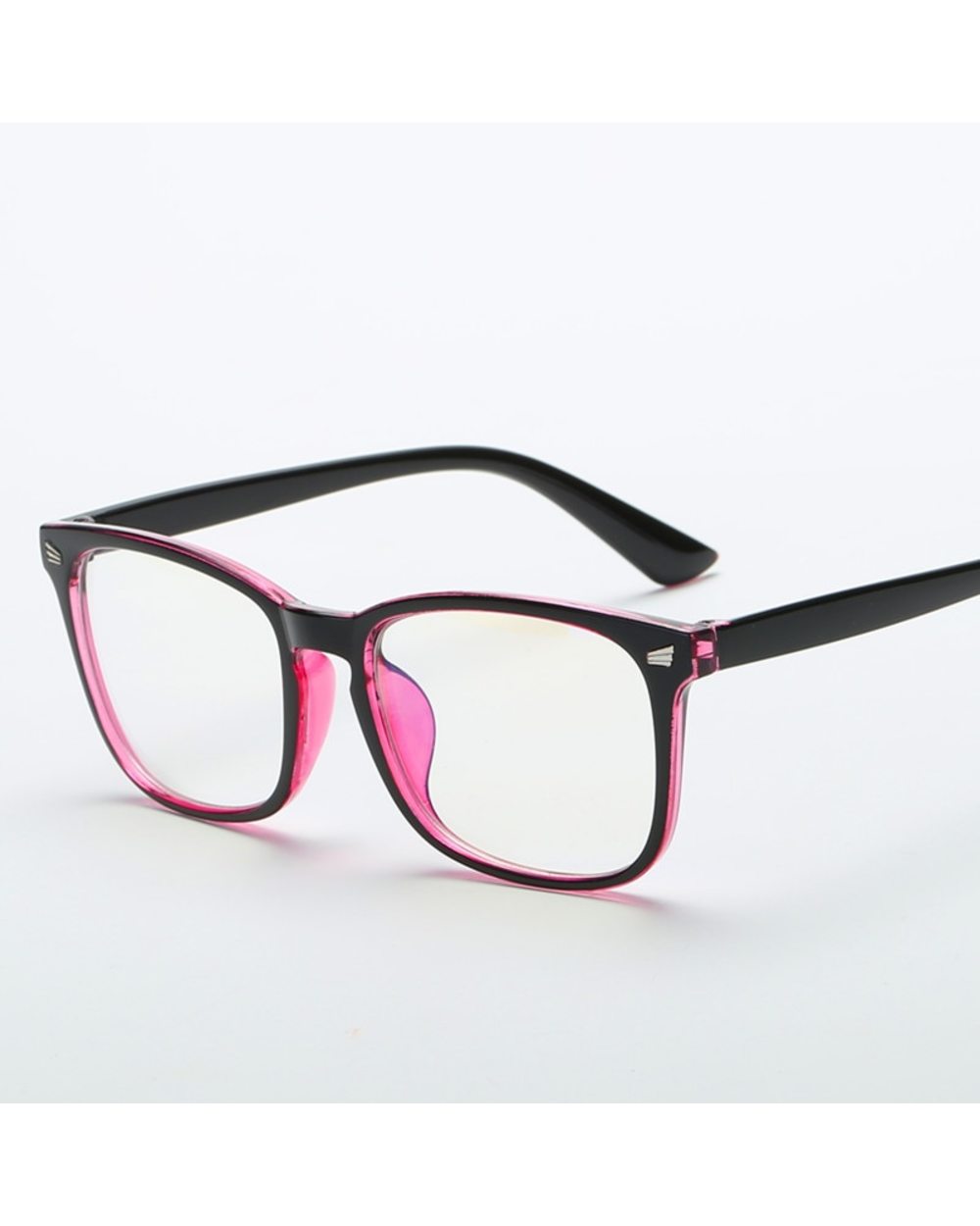 2020 Fashion Unisex Square Glasses Plain Glasses Full Frame Glasses For Men And Women Radiation Protection Optical Glas front-1