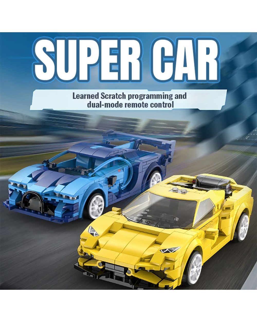 City APP Programming Remote control Sports Car Model Building Blocks Technical RC Racing Car Bricks Gifts Toys front-1