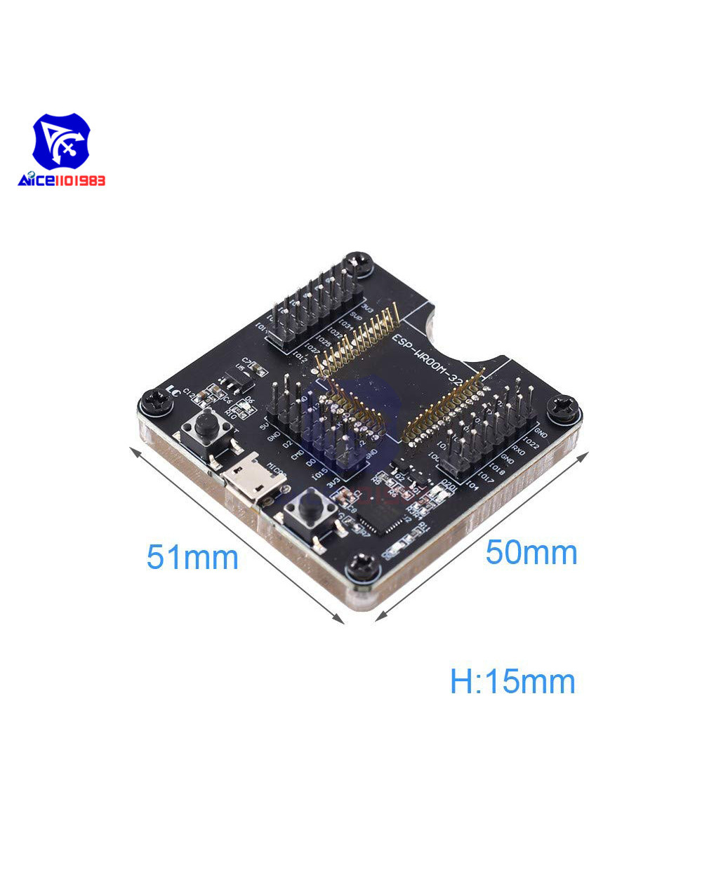 Diymore Esp-Wroom-32 Esp8266 Burning Fixture Development Board Esp-01/01S/07/07S/12E/12F/12S/18T Easy Programer For Ard front-5