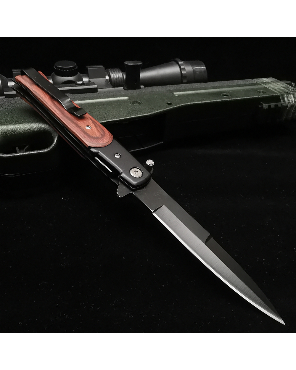 23CM (58HRC Folding Knife Pocket Knife Outdoor front-3