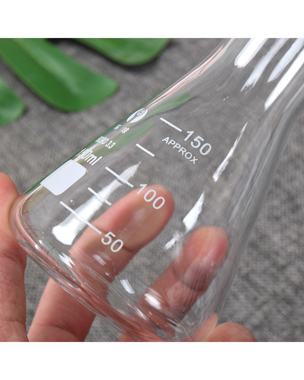 1 Pc Thicken 50Ml-1000Ml Erlenmeyer Borosilicate Glass Flask Narrow Neck Conical Triangular Flasks Laboratory Chemical front-4