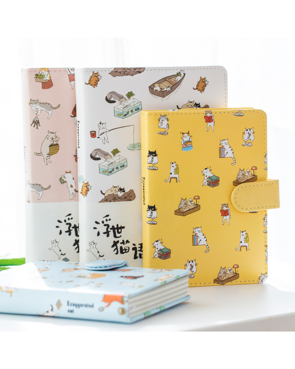 2022 Cute Cat Notebook Weekly Planner Agenda Leather Travel Diary Note Book Notitieboek Notepad Journal Supplies Statio front-1