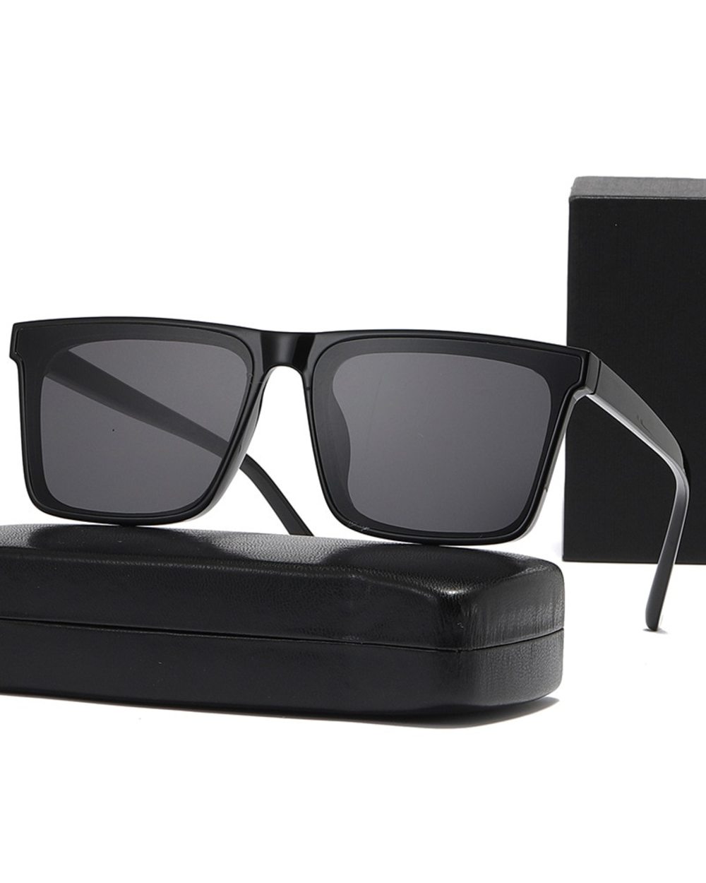 2022 New Square Polarized Sunglasses Men Women Fashion Outdoor Male Sun Glasses Brand Design One-Piece Lens Eyewear Uv4 front-0