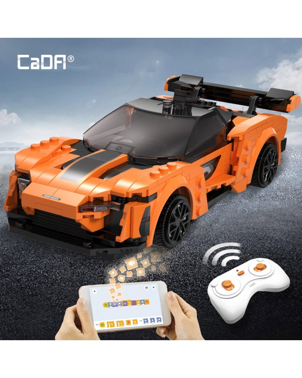 Technical APP Programming Remote Control Sports Car Building Blocks City RC Vehicle Racing Car Bricks Gifts Toys front-0