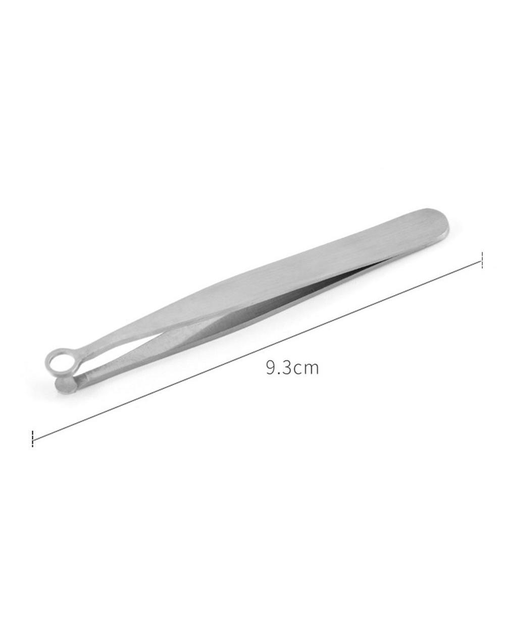 Universal Nose Hair Trimming Tweezers Steel Eyebrow Nose Hair Cut Trimming Makeup Nose Hair Removal Scissors front-5
