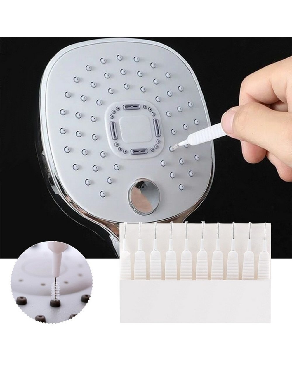Anti-clogging Small Brush Pore Gap Cleaning Brush front-0