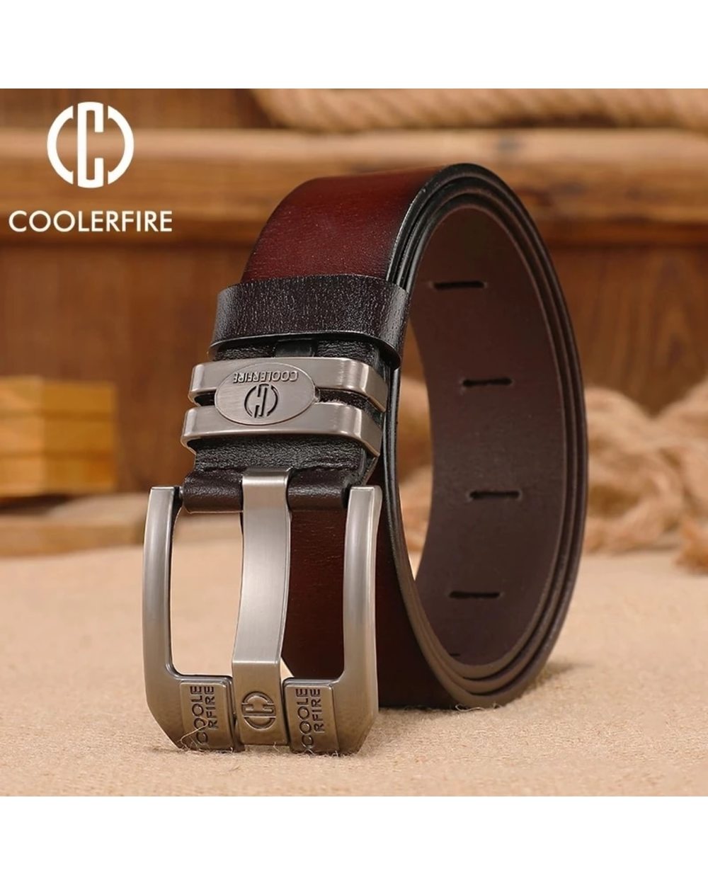 Men Genuine Leather Belts Cowboy Wide High Quality Buckle Belts For Men Brand Luxury Leisure Vintage Jeans Strap Hq225 front-0