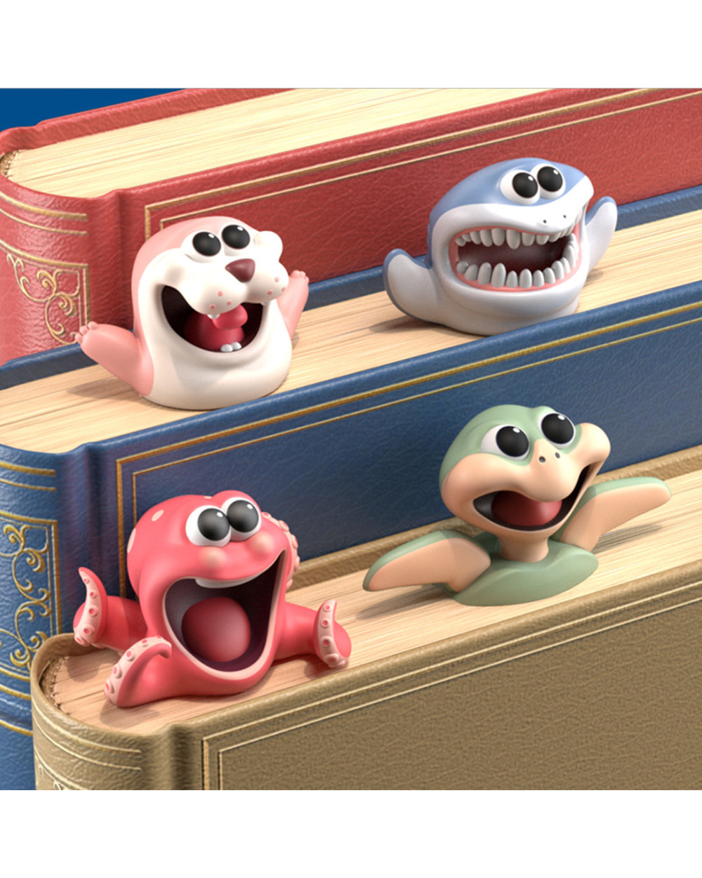 Creative 3D Funny Animal Bookmark Box-Packing Cute Cartoon Book Mark For Kids Learning Gift Bookmarks front-4