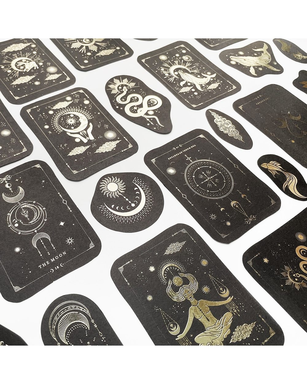 40pcs Constellation girl Decorative gold Stickers Scrapbooking Label Diary Stationery Album Retro stars Journal Planner front-0