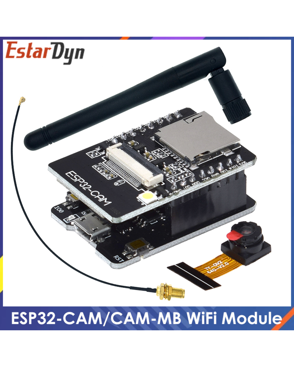 Esp32-Cam Wifi Module 2.4G Antenna Esp32 Serial To Wifi Esp32 Cam Development Board 5V Bluetooth With Ov2640 Camera Mod front-0