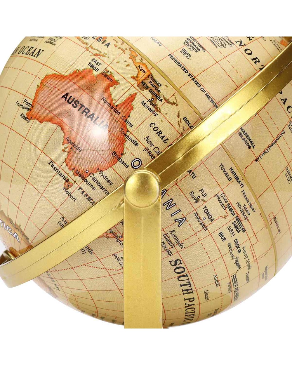 World Globe Map Rotating Stand World Earth Globe Map School Geography Educational Kids Exploring Home Decor front-5