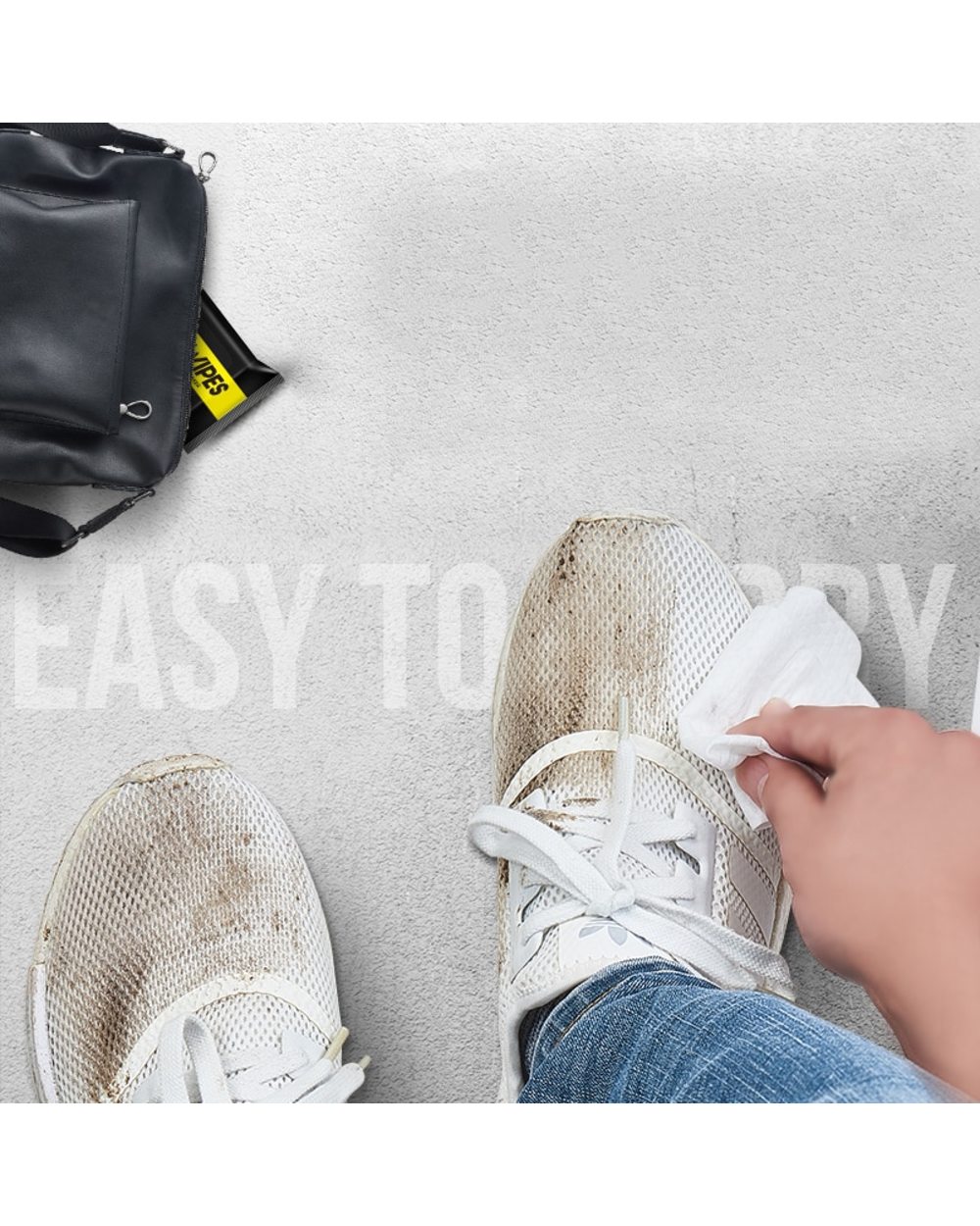 Disposable Shoe Wipes Small White Shoe Artifact Cleaning Tools Care Shoes Useful Fast Scrubbing Quick Clean Wipes front-2