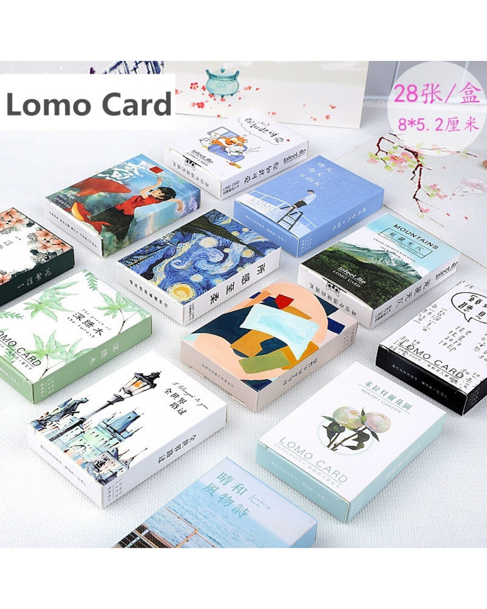 28 Sheets/Set Kawaii Flower And Animal Series Lomo Card/Greeting Card/Wish Card/Christmas And New Year Gifts front-0