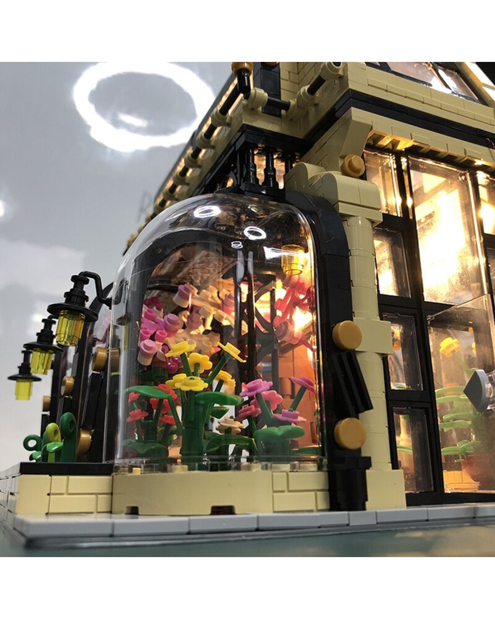 Expert Home Decor Street View Building Blocks Flowers Bouquet House Botanical Garden with Light Brick RC Toys For Girls front-5