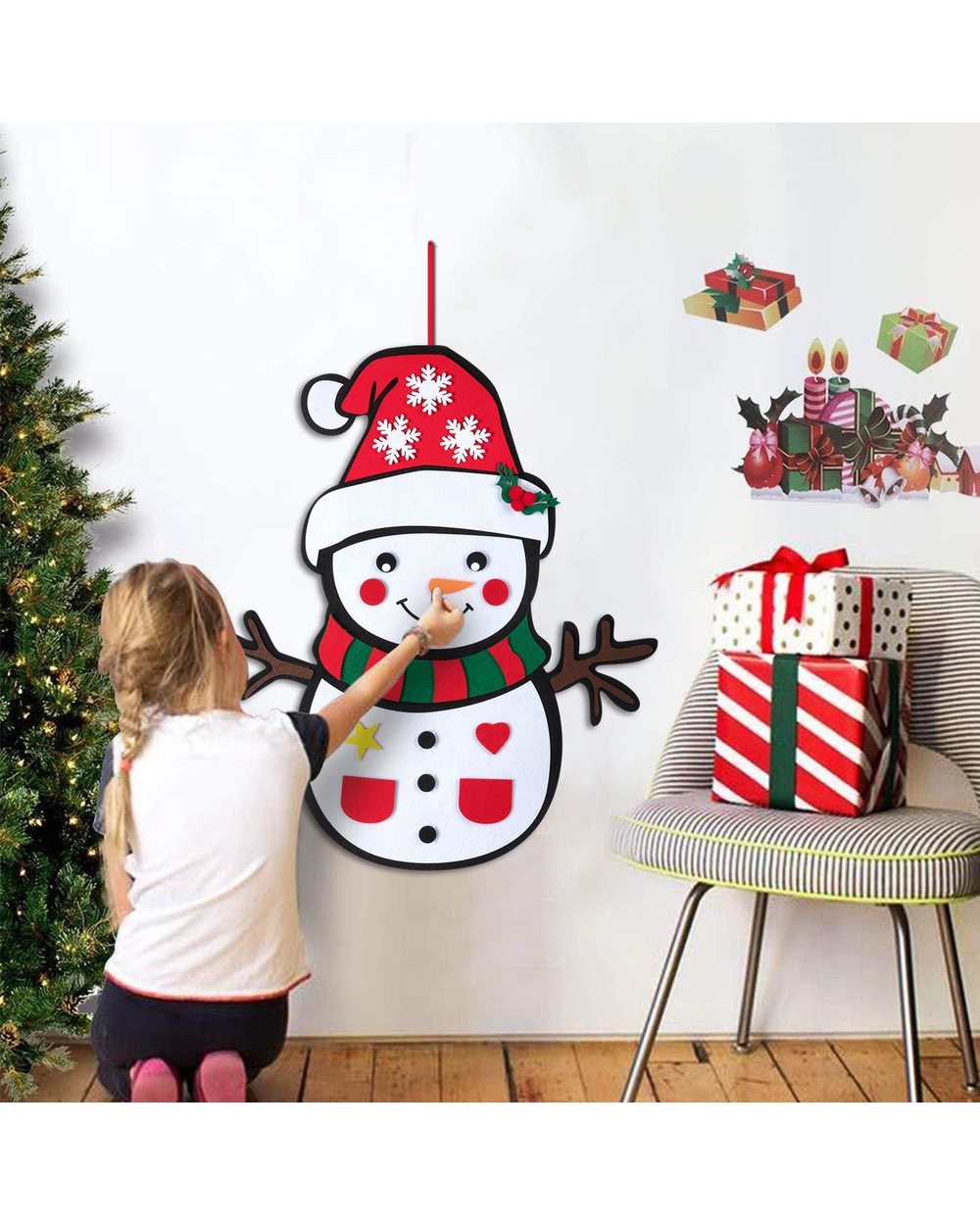 Felt Christmas Toddler Tree front-5