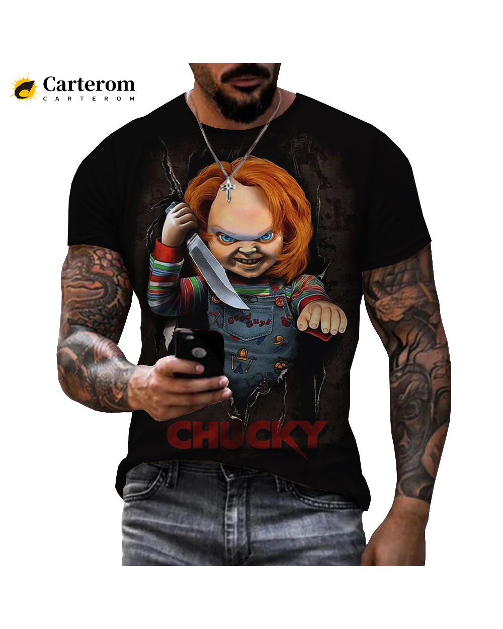 Chucky Movie Printed 3D T-shirt Horror front-5