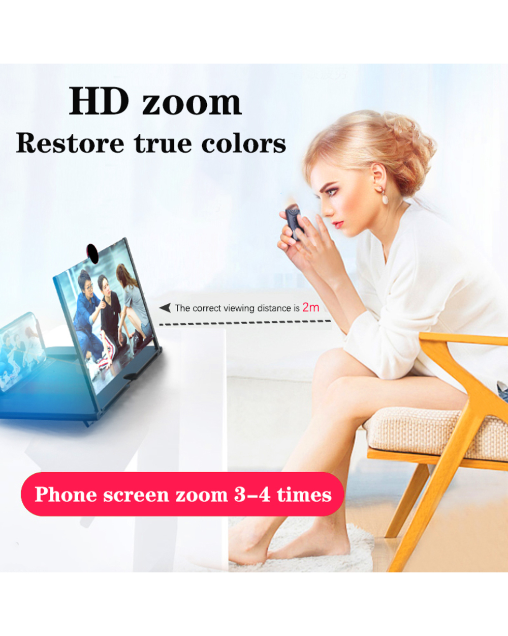 10 Inch 3D Screen Magnifier HD Video Amplifier front-2