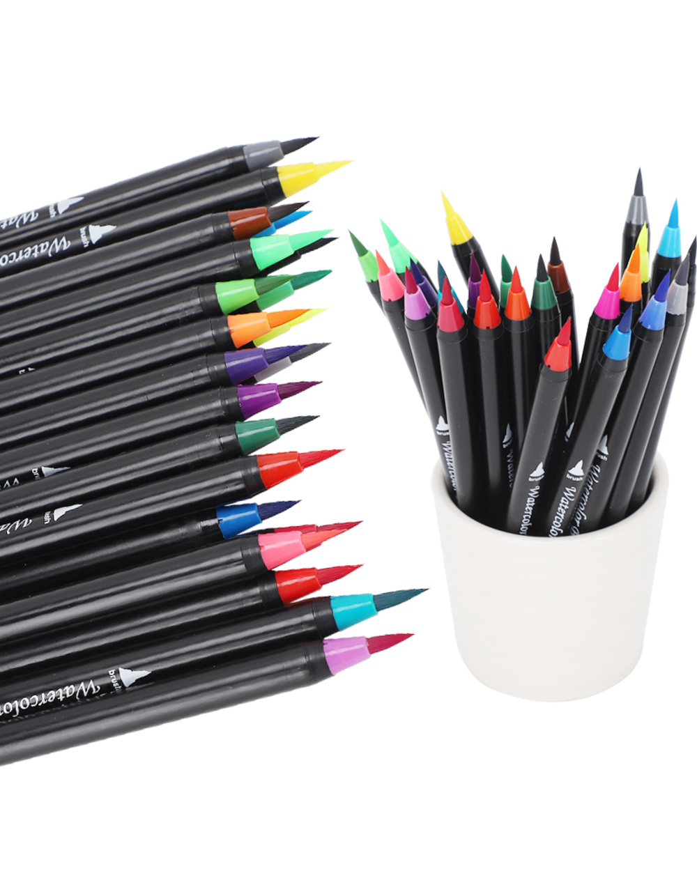 72 Colors Watercolor Brush Pens Art Marker For Drawing Coloring Books Manga Calligraphy School Supplies Stationery front-2