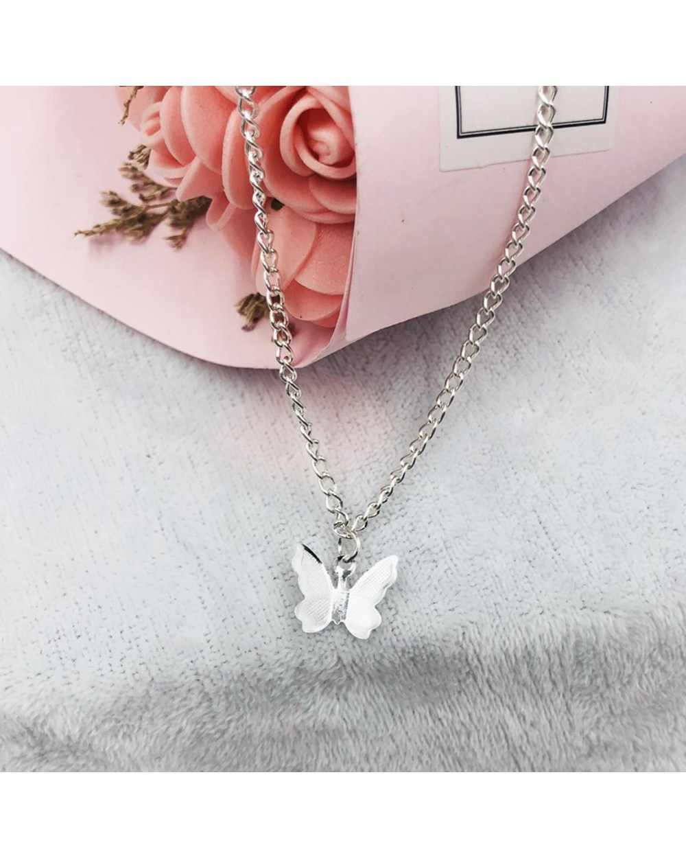 Butterfly Choker Necklace For Women front-4