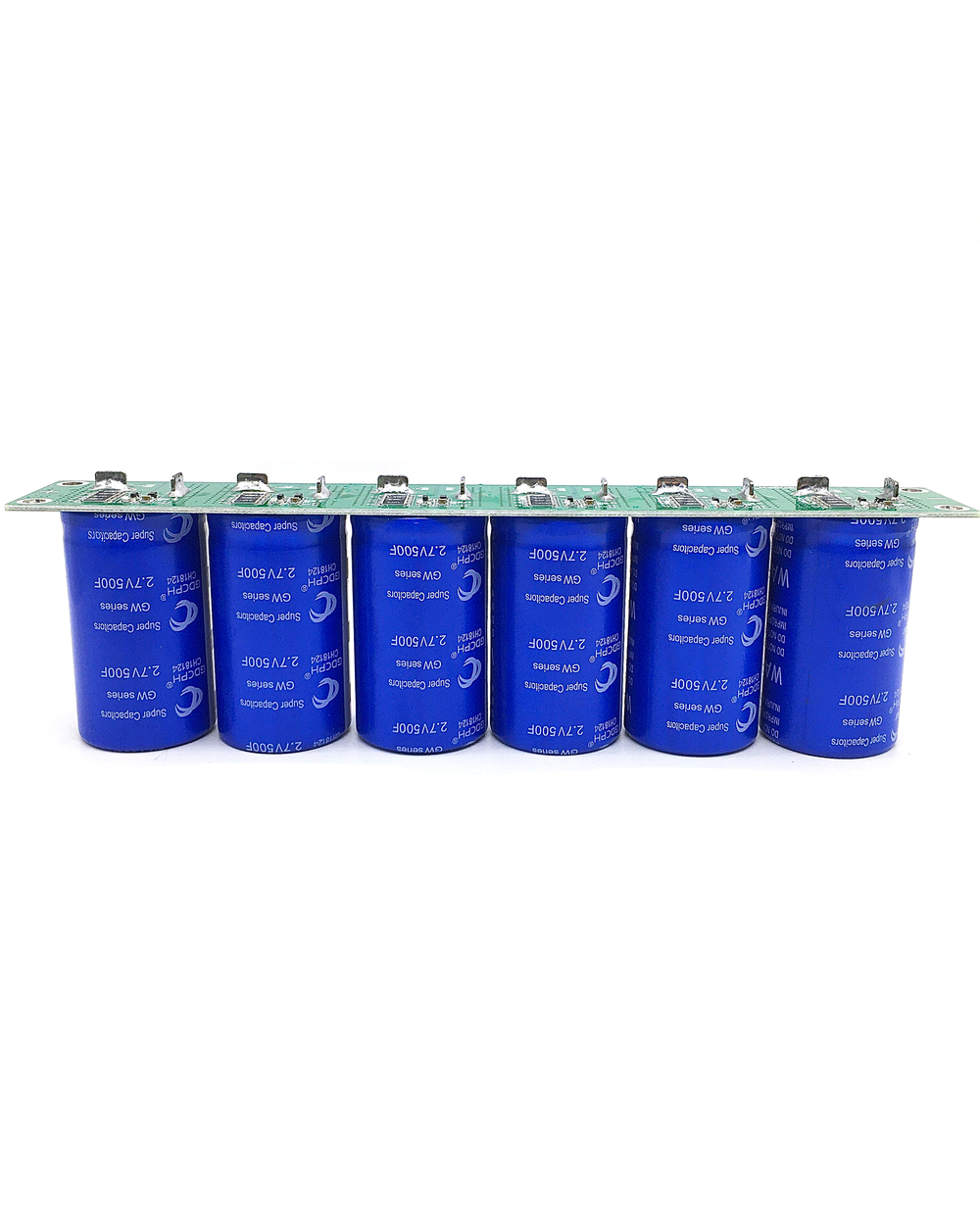 Super Farad Capacitor 16V 83F 6Pcs 2.7V 500F Flat Angle Electrolytic Capacitor With Protection Board Single Row Ultraca front-1