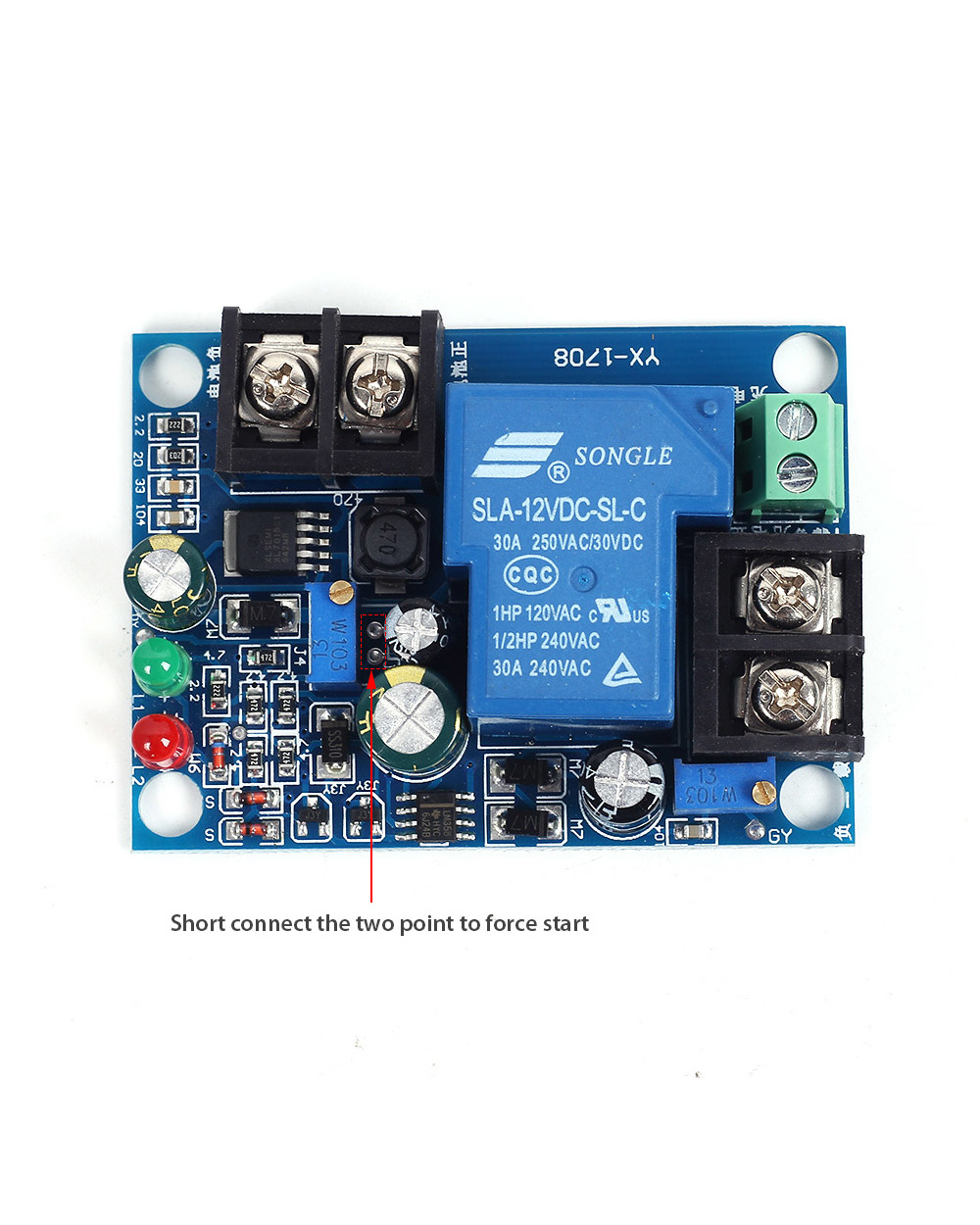 12V Battery Protection Module Discharge Board Anti-Over Automatically Restore Low Voltage With Led Indicator Light front-3