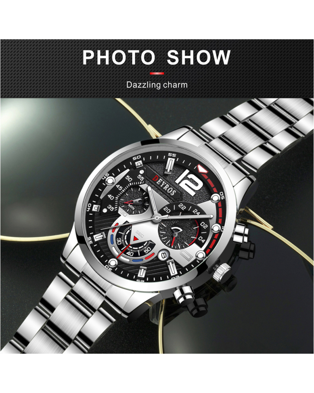 Mens Watches Luxury Stainless front-4
