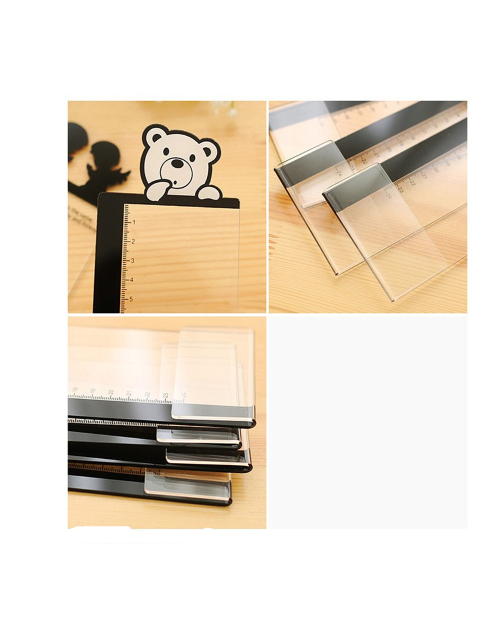 1Pcs Acrylic Monitor Message Memo Board For Sticky Notes Tabs School Office Supplies front-2