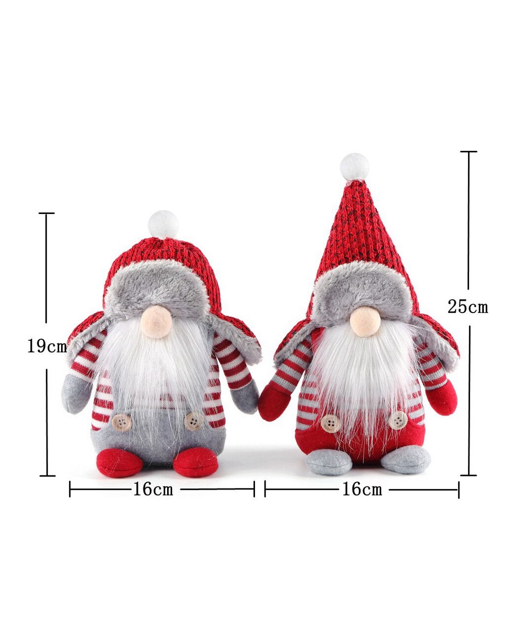 Christmas Gnome Santa Plush Toys Doll Ornaments Holiday Home Party Decoration Kids Xmas Gift Fireplace Decoration front-5