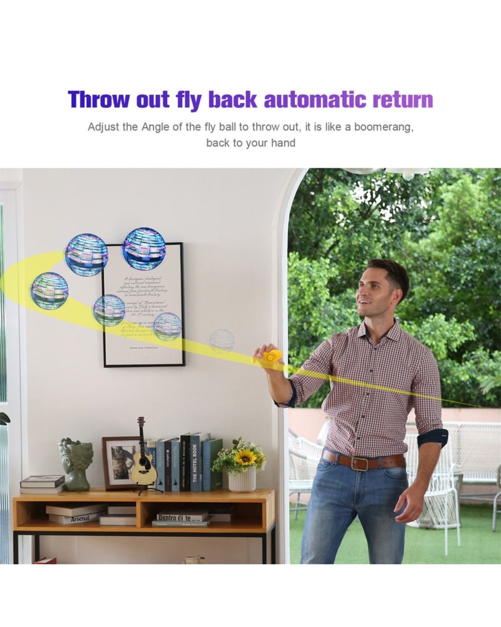 Flying Ball Boomerang Spinner Flyorb Orb Magic Ball Drone Flight Gyro Stress Release Toys Kids Birthday Christmas Gifts front-4