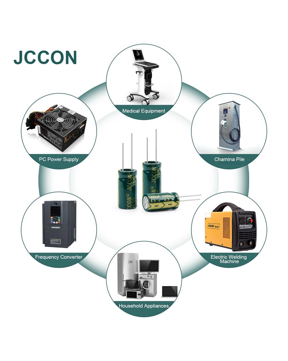 Jccon Aluminum Electrolytic Capacitor High Frequency Low Esr 6.3V 10V 16V 25V 35V 50V 63V 100V 400V 450V 100Uf 220Uf 33 front-4