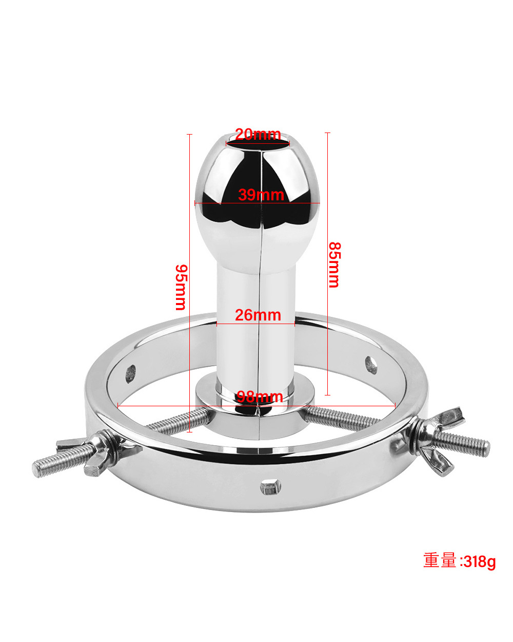 Big Anal Plug Butt Plug Diator Speculum Enema Adjustable Metal Buttplug Anale Bdsm Adult Games Sexy Toys For Women Men front-2