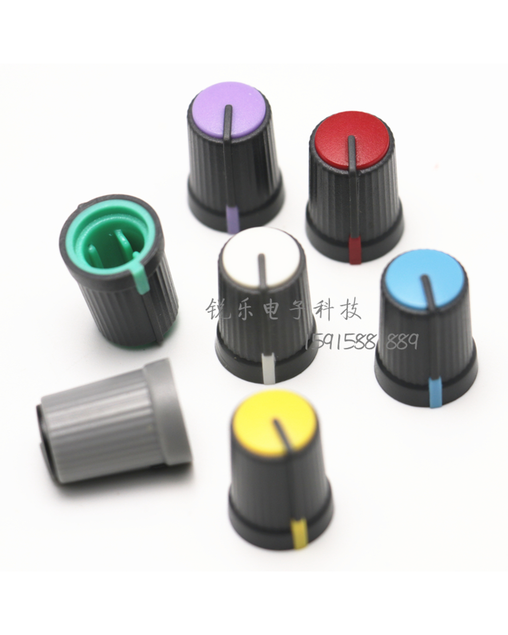 10Pcs D Axis Rotary Potentiometer Encoder Volume Control Knobs Amplifier Volume Switch Knob front-0