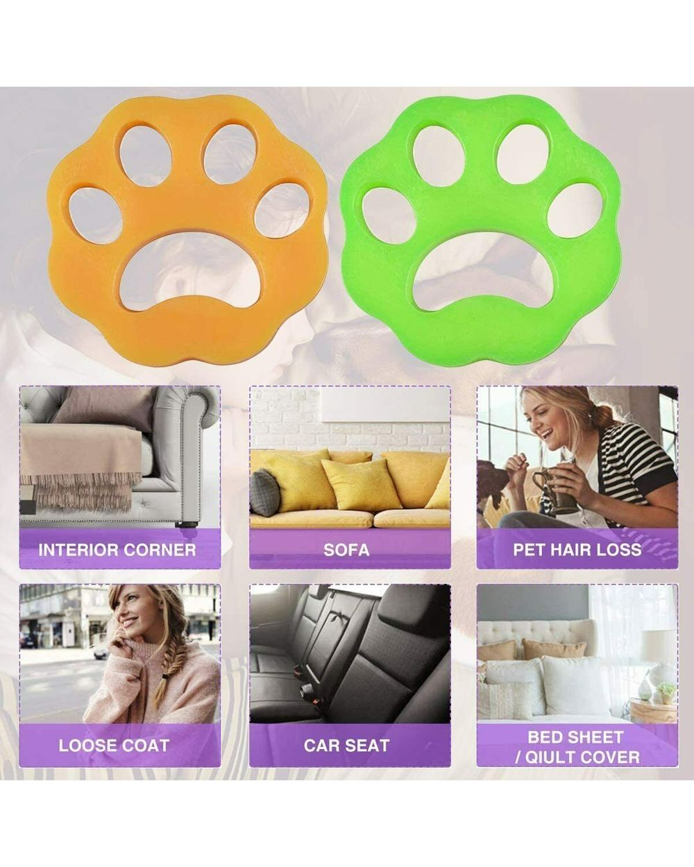 Pet Hair Remover Brush For Washing Machine Laundry Sofa Adsorb Remove Pet Dog Hair Reusable Sticky Cat Hair Cleaning Su front-5