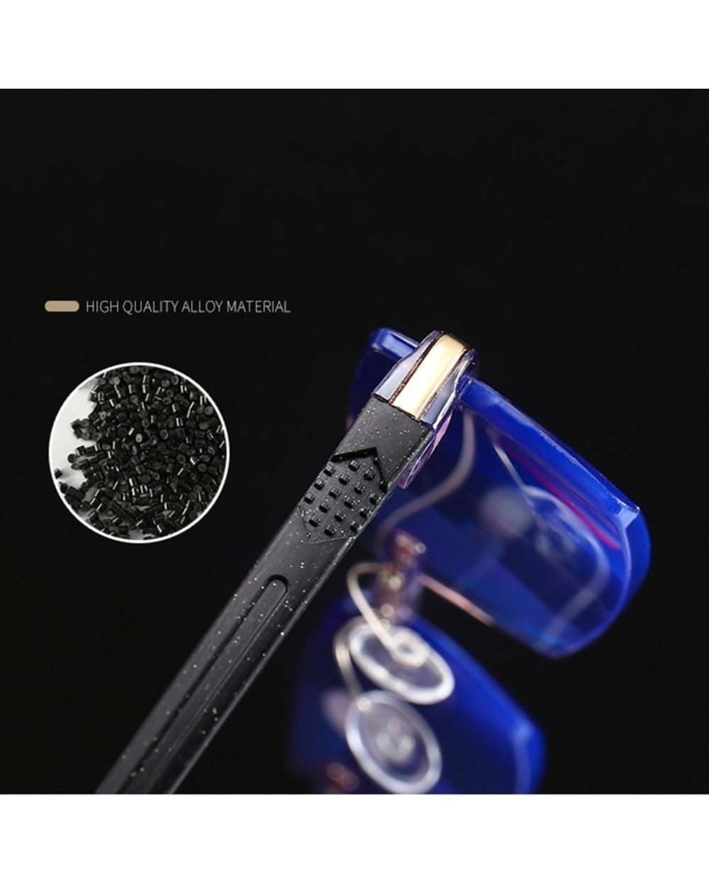 Anti Blue Light Reading Glasses+1.0+1.5+2.0+2.5+3.0+3.5+4.0 Women Men Glasses High-End Diamond Trimming Glasses Framel front-4