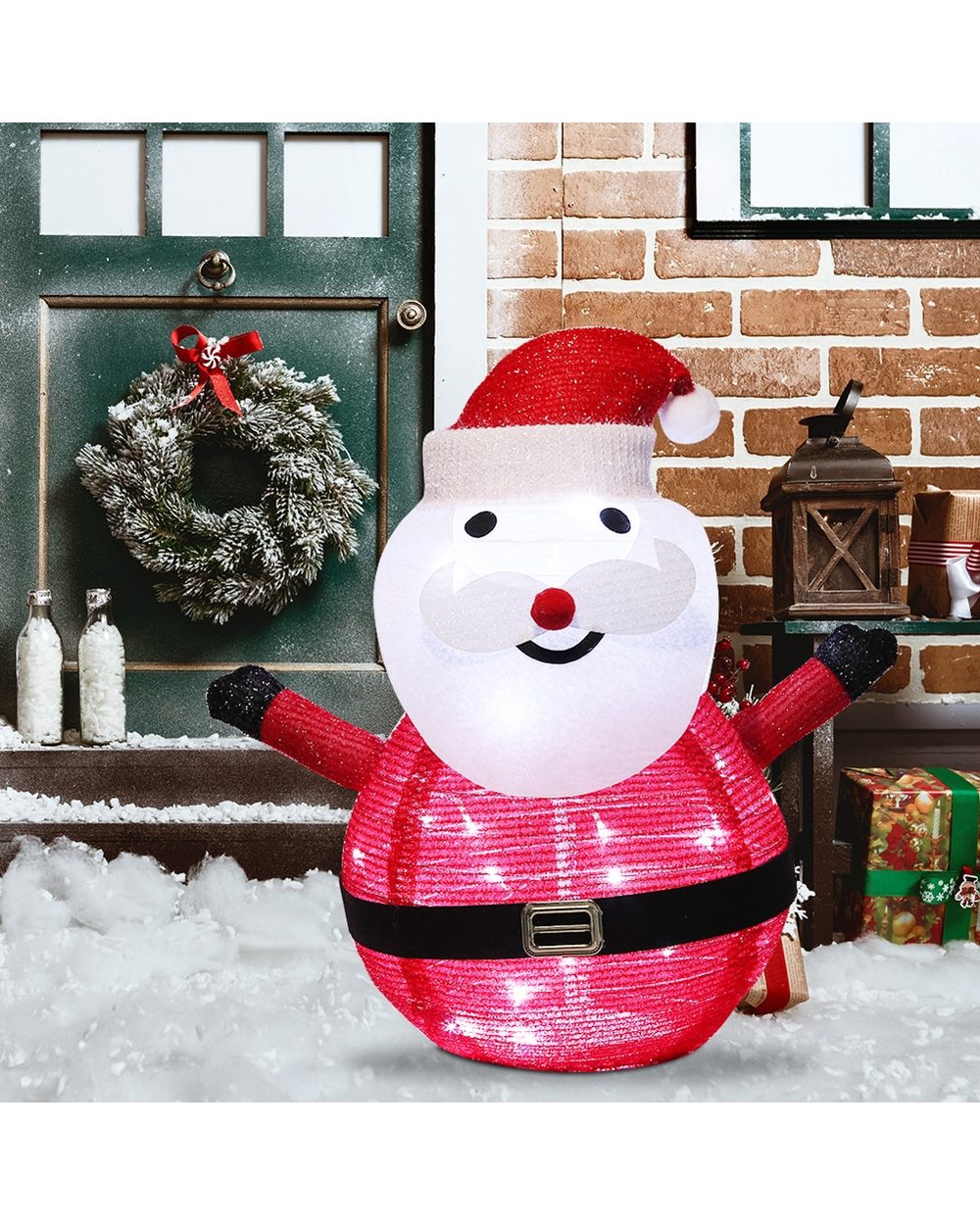 Outdoors Garden Decoration Christmas Snowman LED Lamp Home Christmas Ornaments new year 2022 Garden Landscape Lawn Lamp front-2