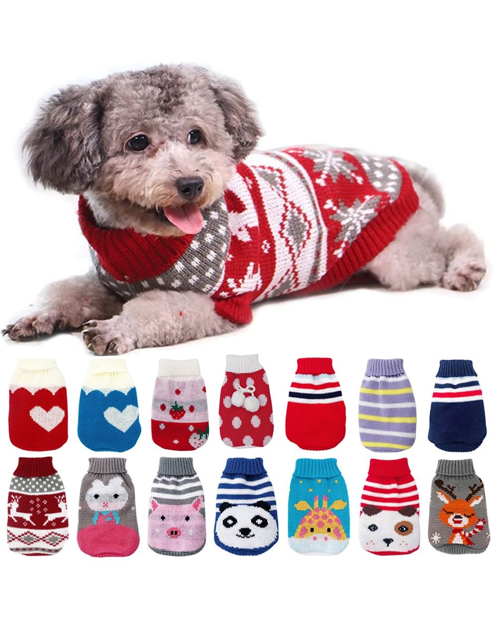 Warm Dog Clothes for Small Medium Pet Clothing front-0