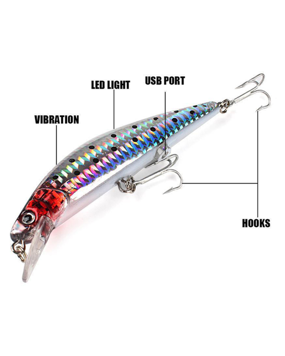 Robotic Fishing Lure Electric Wobbler For Electronic Bait Auto Swimming Swimbait Usb Rechargeable Led Light Professiona front-0
