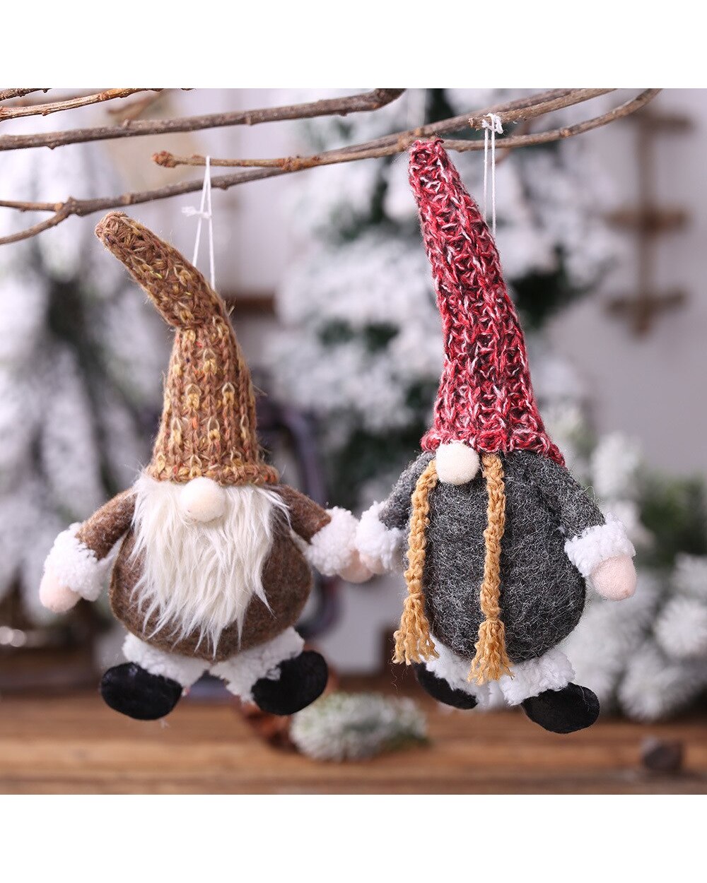 New Christmas Forester Little Feet Faceless Gnome Santa Tulip Rudolph Doll For Home Gifts Ornaments Party Supplies front-2
