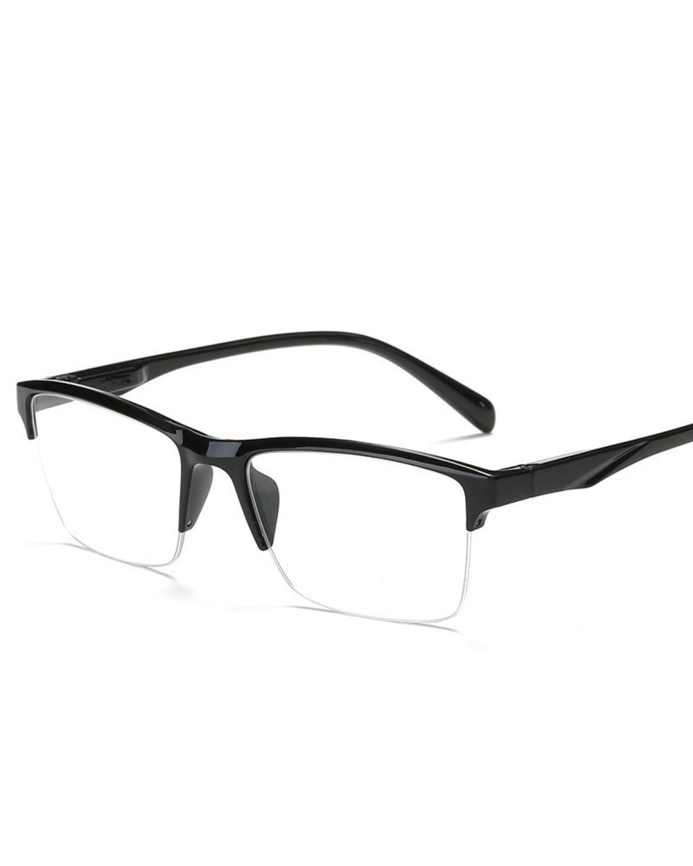 Half-Frame Myopia Glassse Ultrlight Women Men Retro Clear Lens Reading Glasses Gafas Lectura +0.75 +1.0 To +4.0 front-1