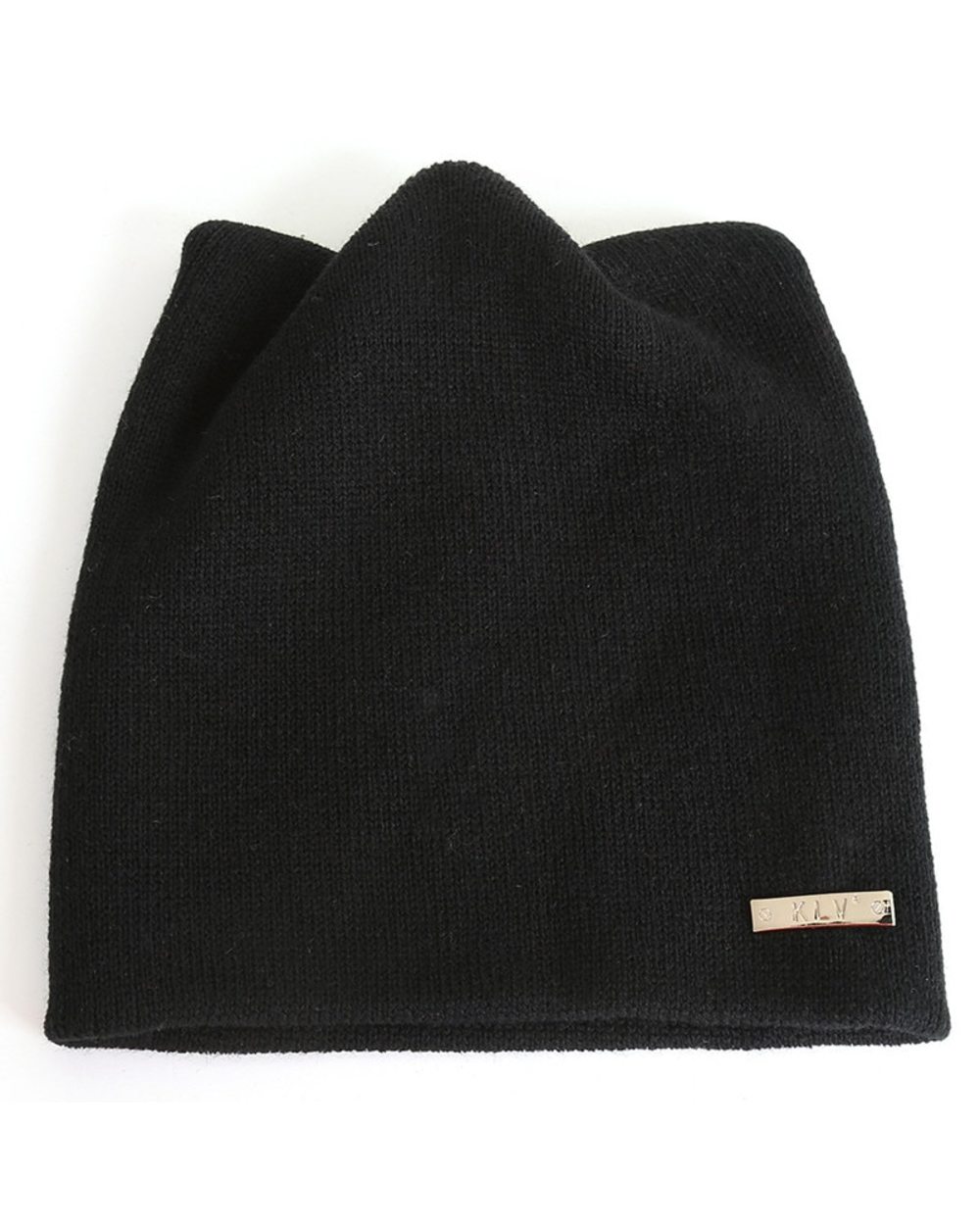 New Winter Beanies For Women Skullies Cap Cute Cat Ear Winter Warm Solid Knitted Hat For Girls Fashion Casual Ear Warme front-5