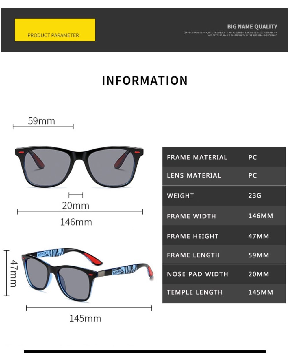 Zxwlyxgx Brand Design Classic Polarized Sunglasses Men Women Driving Square Frame Fashion Sun Glasses Male Goggle Gafas front-5